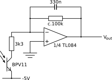 Amplifier circuit for one sensor