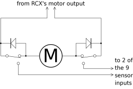 Circuit diagram for motor limit switches